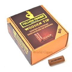 Piteira P/Cigarro de Madeira Yellow Finger Big Caixa C/10