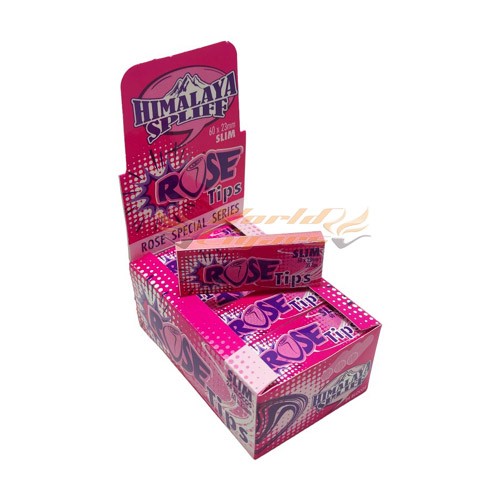 Piteira P/Cigarro Himalaya Spliff Slim Rose Cx C/24