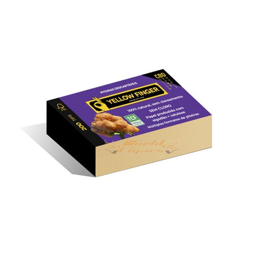 Piteira P/Cigarro Yellow Finger Double Brown C/184 Un.
