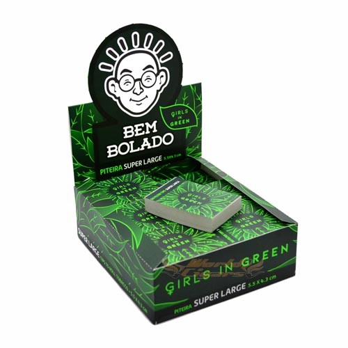 Piteira P/Cigarro Bem Bolado Girls in Green Super-Large Verde Cx C/24