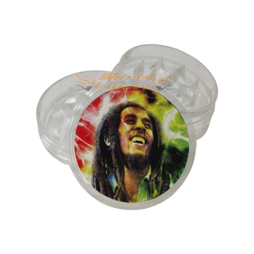 Triturador de Fumo Acr�lico Pequeno - Bob Marley Mod.1