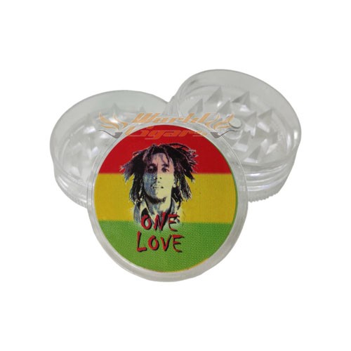 Triturador de Fumo Acrílico Pequeno - Bob One Love