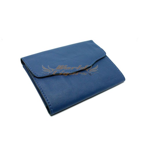 Porta Charutos em Couro (Purera) Don Fernando - Azul Royal