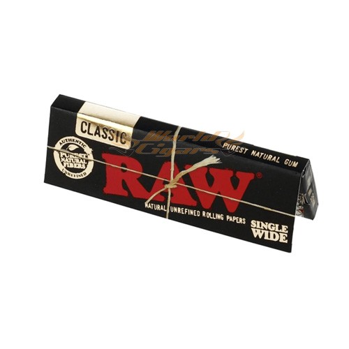 Papel P/ Cigarro RAW Classic Single Wide Black Un