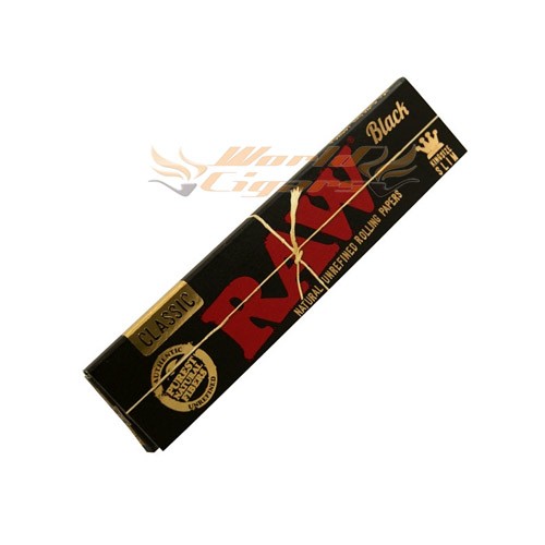 Papel P/ Cigarro RAW King Size Classic Black Un