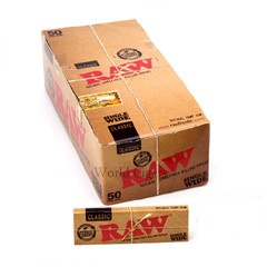 Papel P/ Cigarro RAW Single Wide Classic Cx C/50