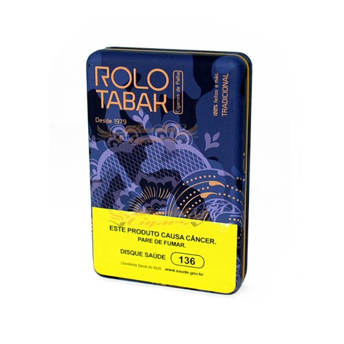 Palheiro Rolo Tabak com Filtro Lata C/20