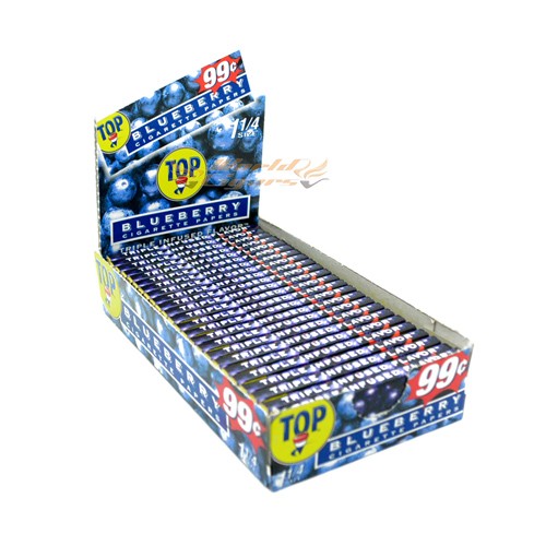 Papeis P/Cigarro Top Blueberry Cx C/24