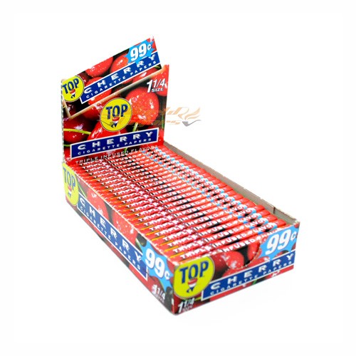 Papeis P/Cigarro Top Cherry Cx C/24