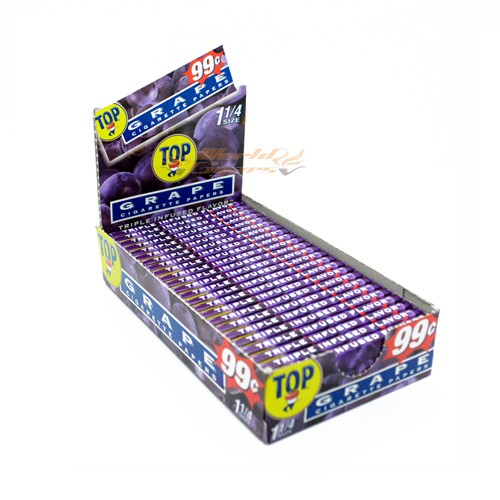 Papeis P/Cigarro Top Grape Cx C/24