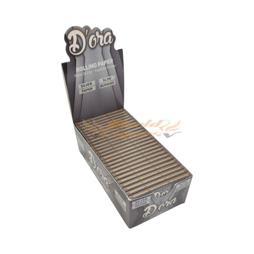 Papel P/ Cigarro D'Ora Single Wide Silver Cx C/50