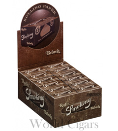 Papel P/Cigarro Smoking Rolls Brown Cx C/24