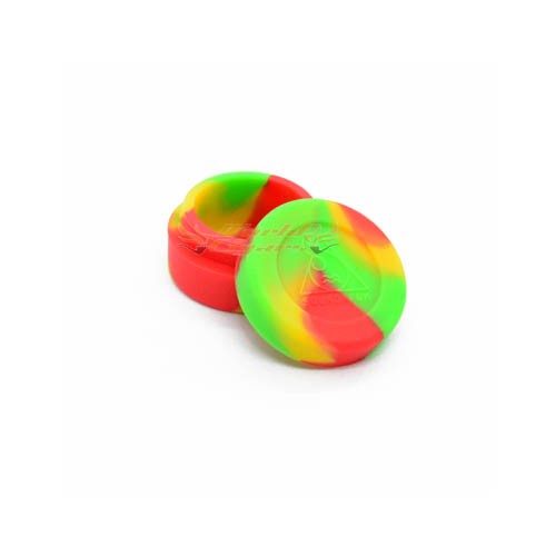 Potinho Slick de Silicone Squadafum Pequeno - Vermelho/Amarelo/Verde