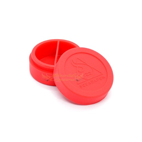 Potinho de Silicone Squadafum Grande C/Divisória - Vermelho