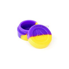 Potinho de Silicone Squadafum Pequeno - Roxo e Amarelo
