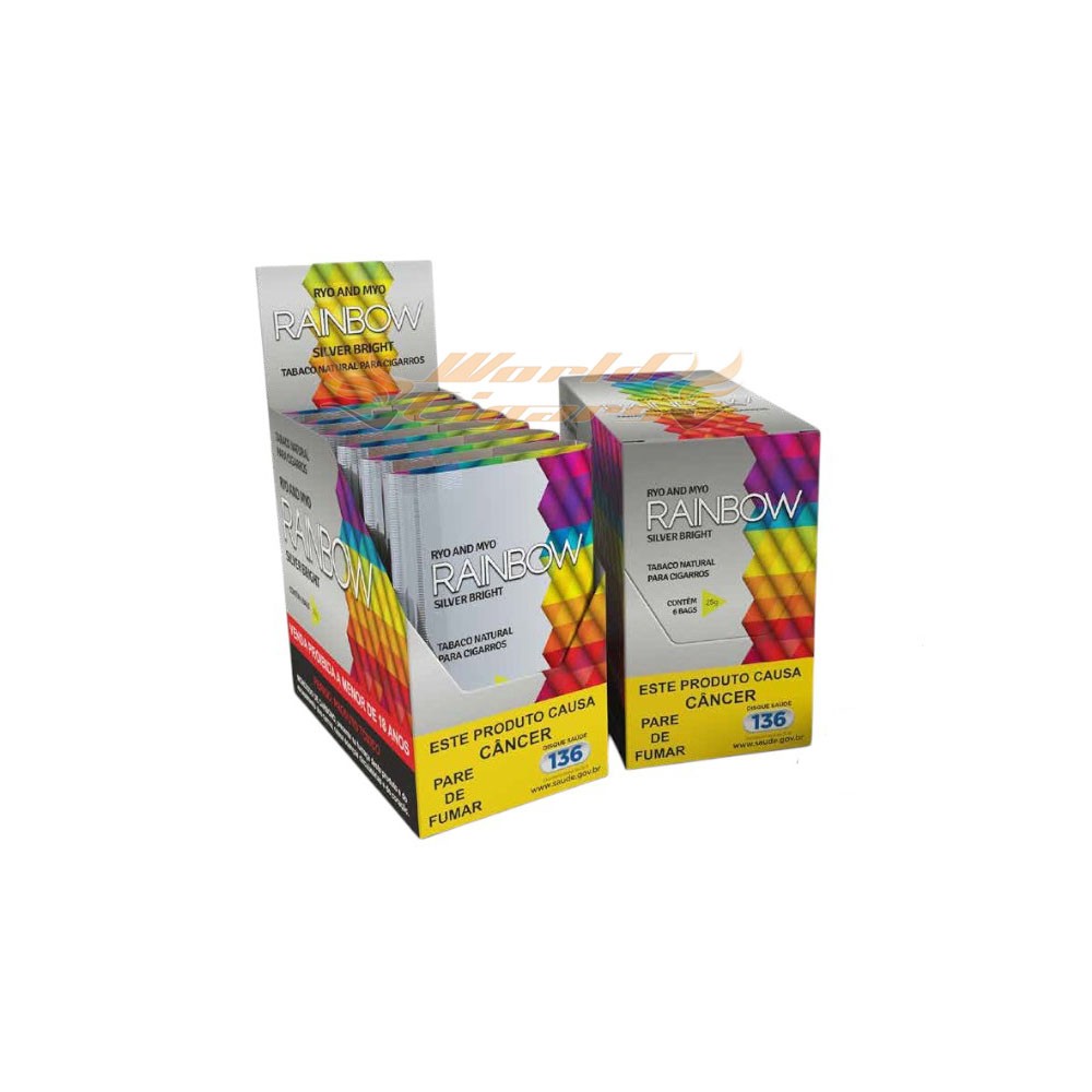 P/Enrolar Rainbow Silver Bright 25g Cx C/06 | World Cigars Tabacaria e  Presentes