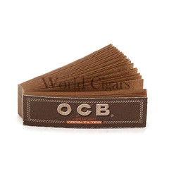 Piteira P/Cigarro OCB Unbleached Tips Bloc Un.
