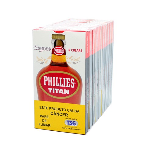 Phillies Titan Cognac Pacote C/10x5