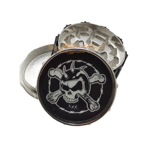 Triturador De Fumo Em Metal Drum Set - Caveira