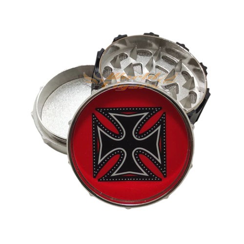 Triturador De Fumo Em Metal Drum Set - Cruz de Malta