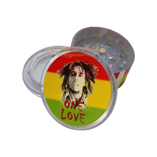 Triturador De Fumo Acrílico Estampa Bob One Love