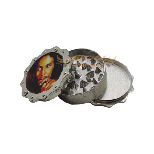 Triturador De Fumo Em Metal Corrente - Bob Marley