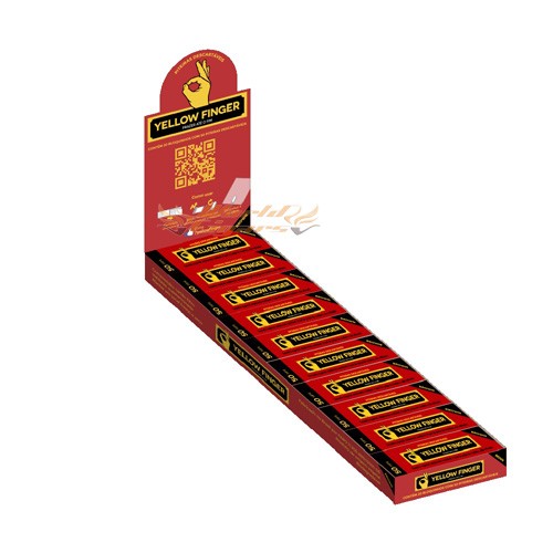 Piteira P/Cigarro Yellow Finger Brown Cx C/20
