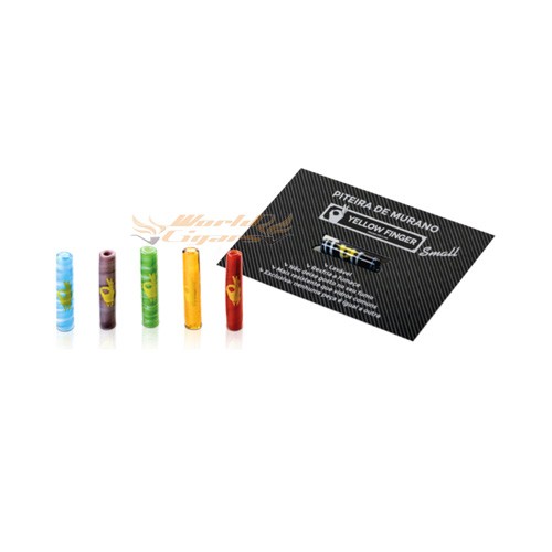 Piteira de Murano Yellow Finger Small - Unidade