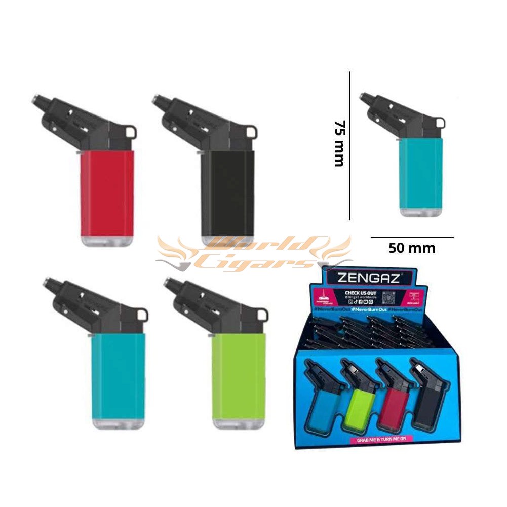 Isqueiro Maçarico Zengaz Seven Jet ZL 19 - Escolha A Cor | World