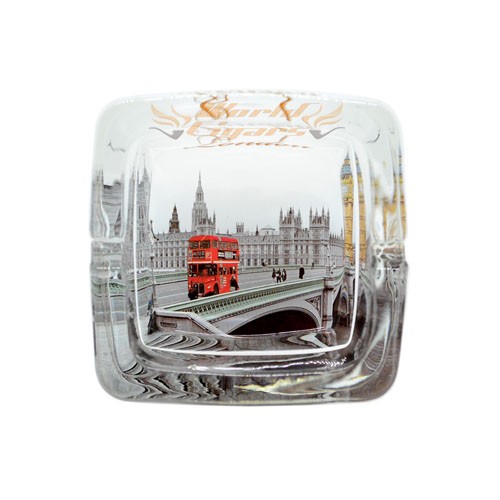 Cinzeiro de Vidro Quadrado - England - Modelo 04