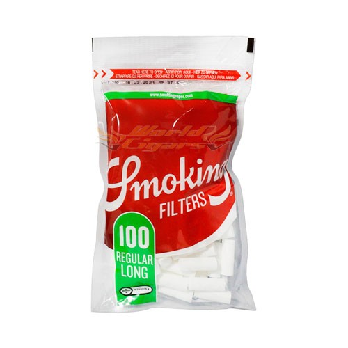 Filtro P/Cigarro Smoking Regular Long C/100 Un