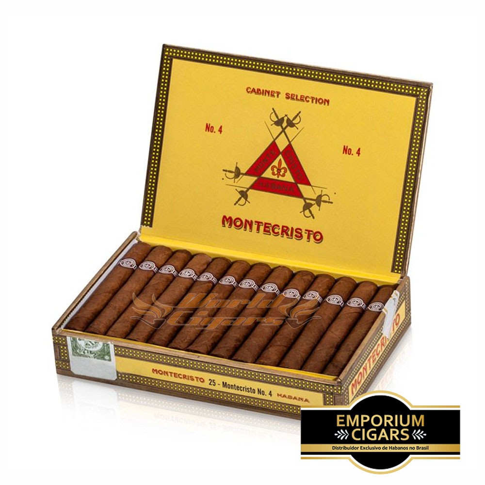 Montecristo Nr 4 - Caixa C/25 | World Cigars Tabacaria e Presentes