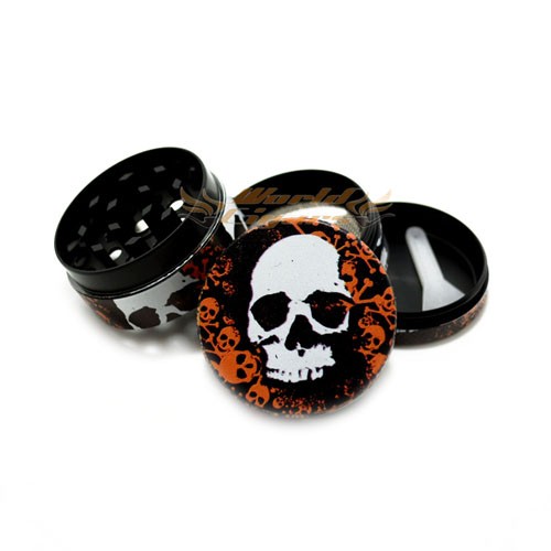 Triturador de Fumo em Metal Pequeno - Caveira